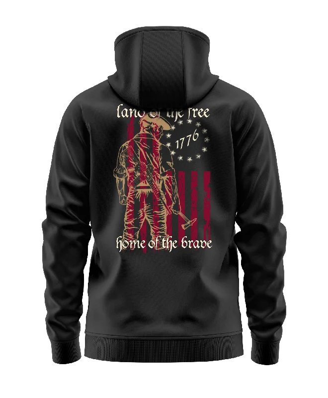 Land Of The Free Hoodie Unique Men's Patch