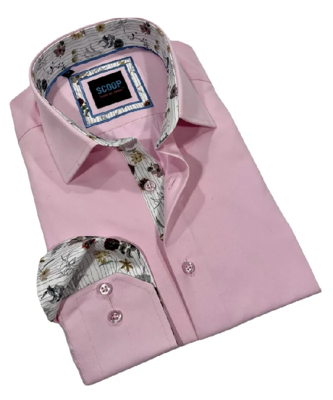 Scoop Dress Shirt - Novel/Pink Traditional Men's Country