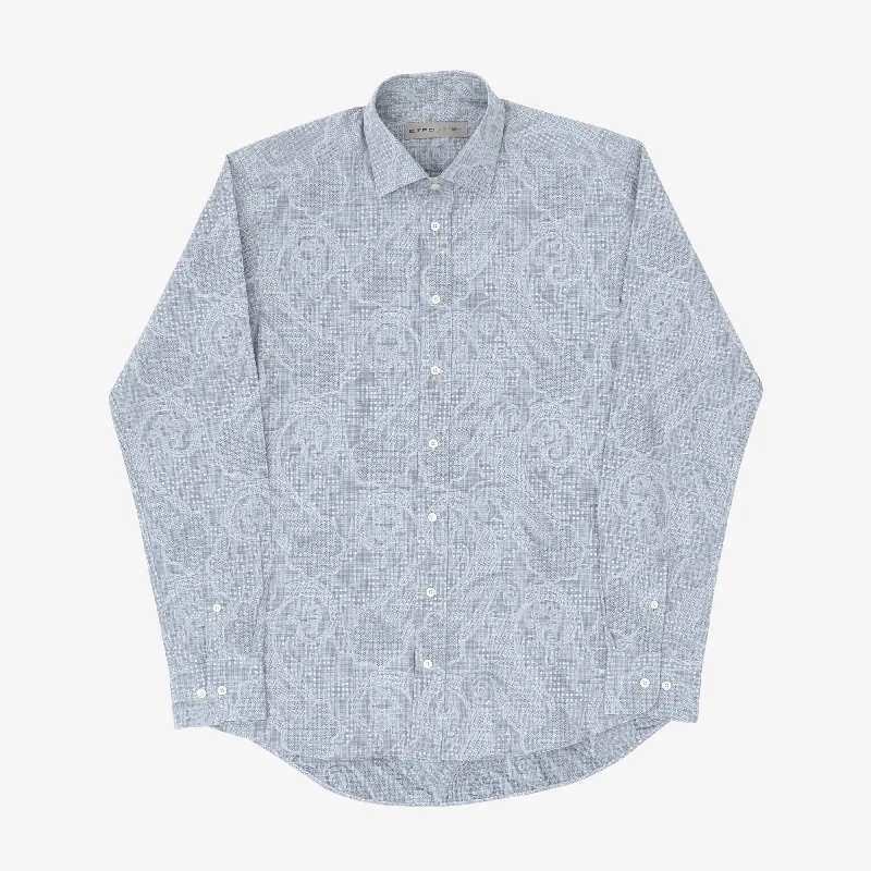 Paisley Print Shirt Youthful Men's Pop