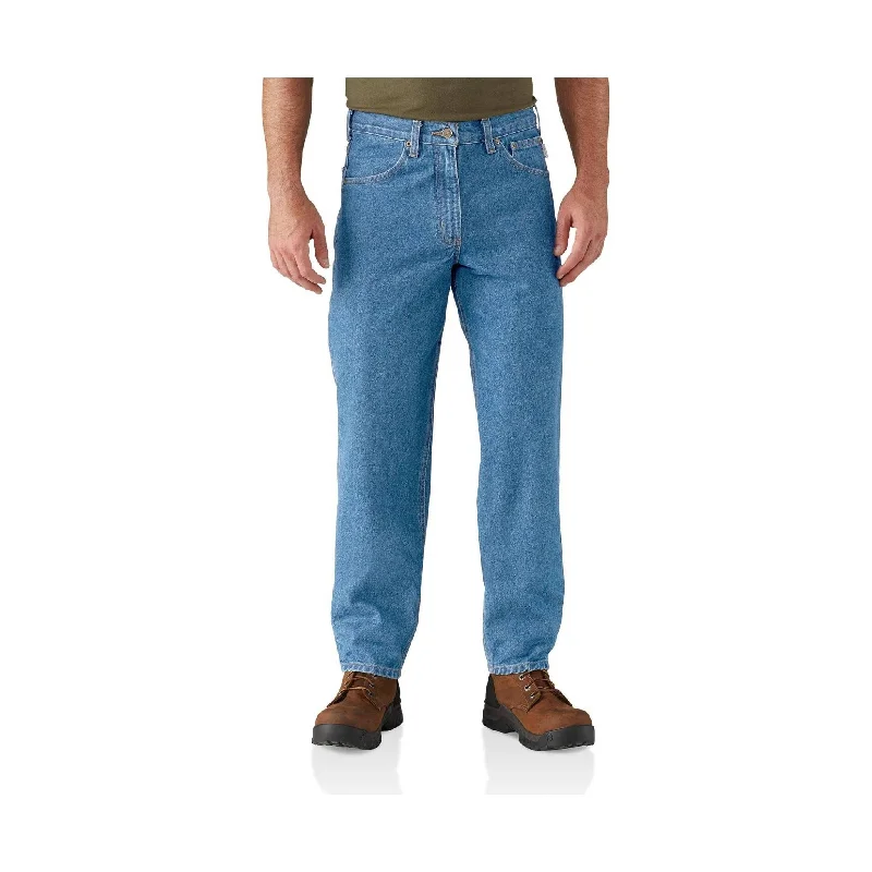 Carhartt Men's Relaxed-Fit Tapered-Leg Jean - Stonewash - ONLINE STORE CREDIT/EXC HANGE ONLY Bold Men's Animal