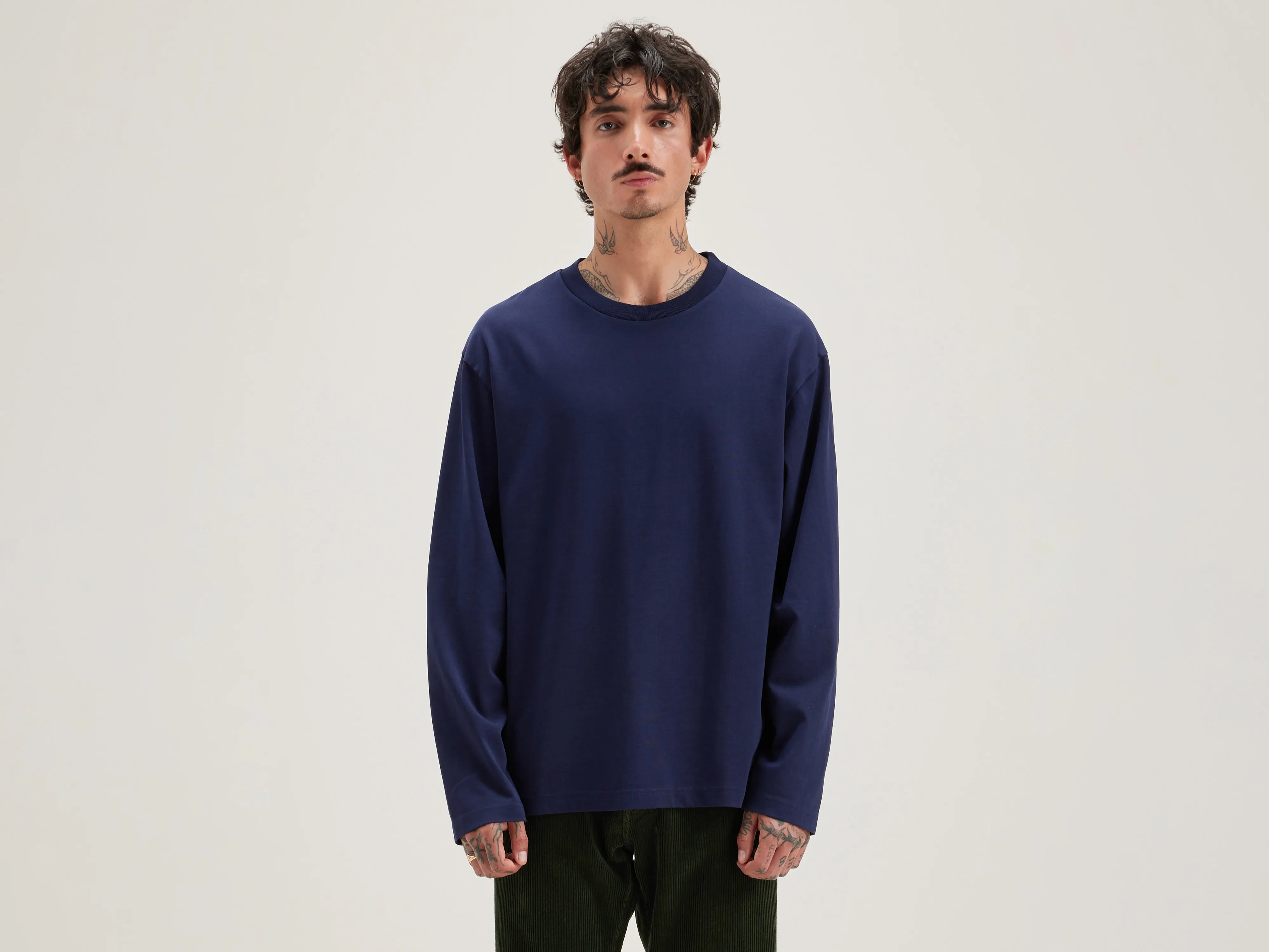 Vlugi long-sleeve t-shirt (242 / M / NAVAL) Organic