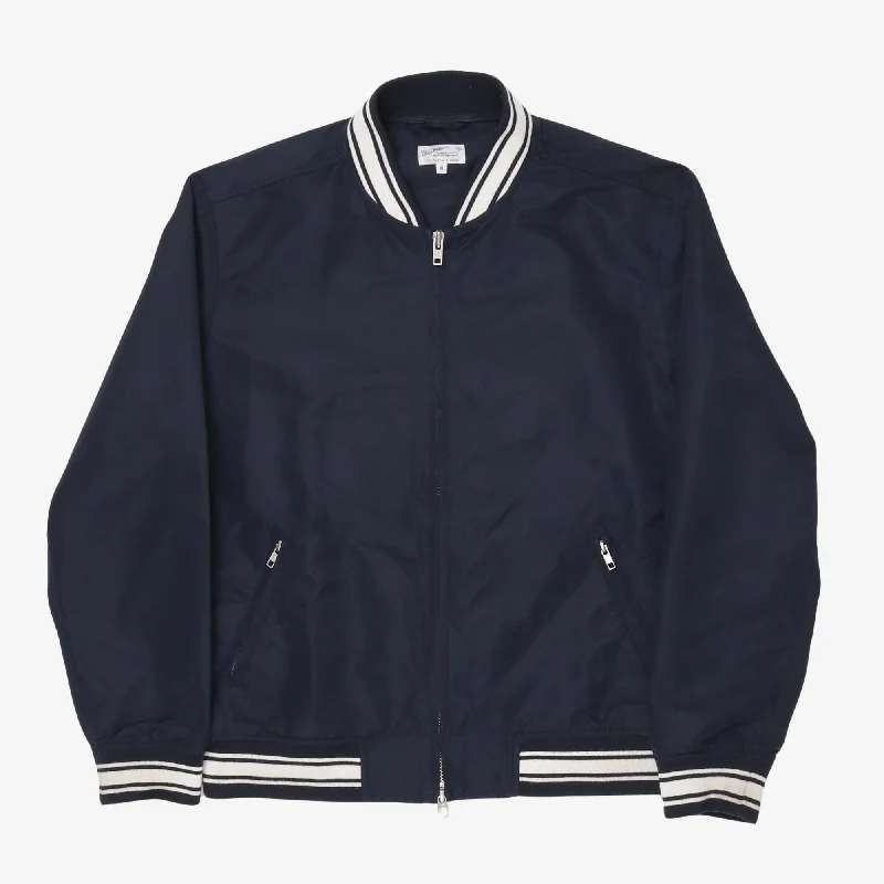 Nylon Varsity Jacket Casual Men's Short