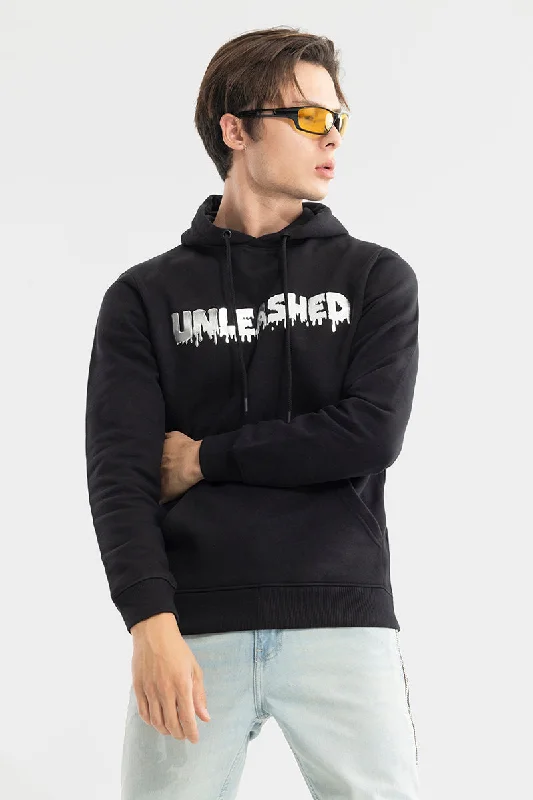 Unleashed Black Hoodie Earthy Men's Sustainable 