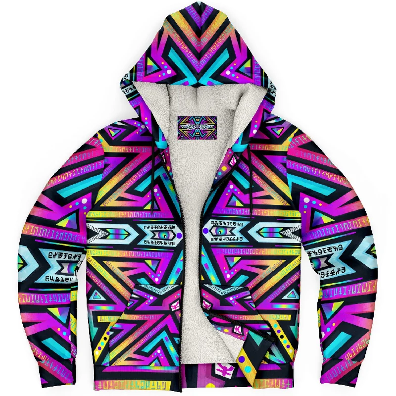 Mystic Mandala Micro Fleece Hoodie Refined Men's Classic 