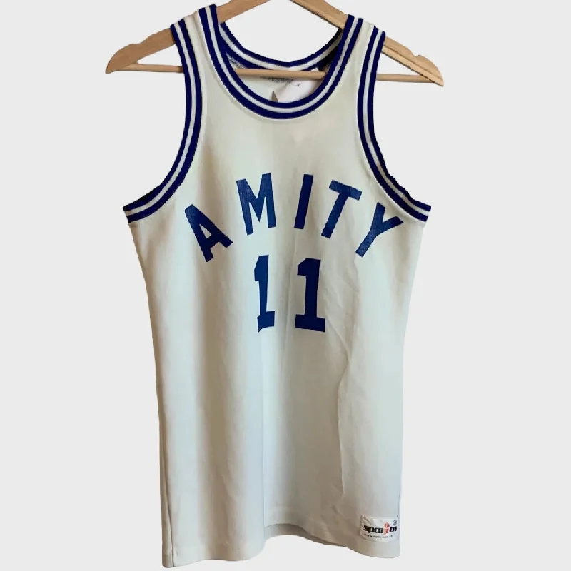 Vintage Amity Basketball Jersey S Cclassic Men's Tweed