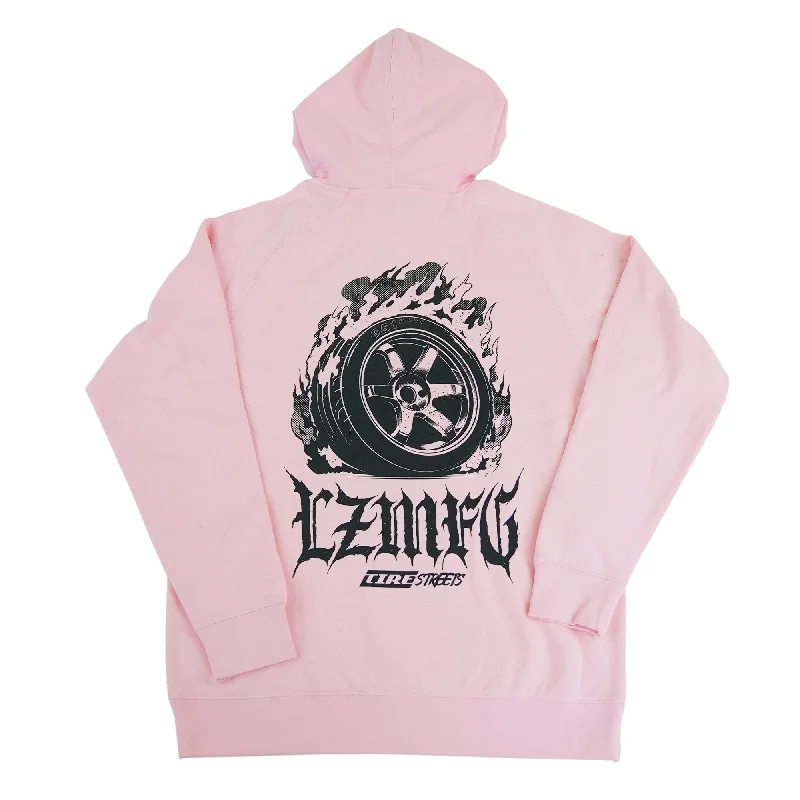 Tire Fire Hoodie (Pink) Sophisticated Men's 