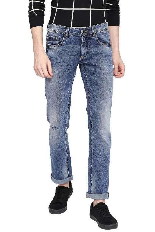 Torque Fit Indigo Stretch Jeans Beach