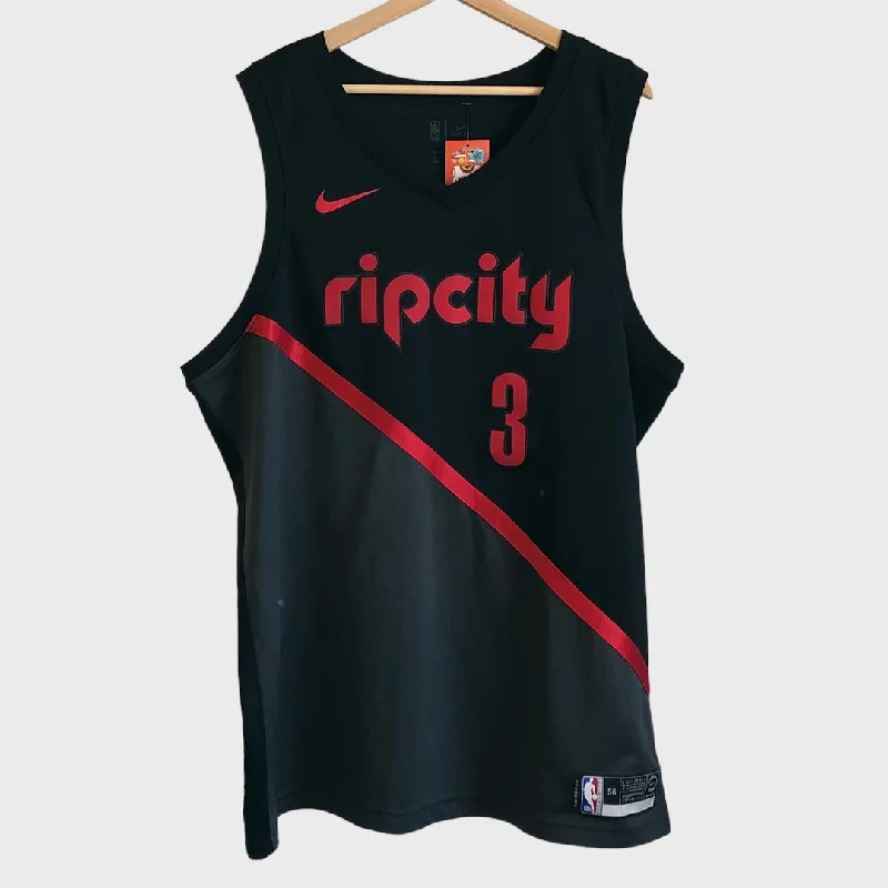 CJ McCollum Portland Trail Blazers Rip City Jersey 2XL Earthy Men's Hemp