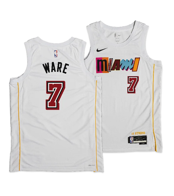 Kel'el Ware Nike Miami Mashup Vol. 2 Youth Swingman Jersey - Player's Choice Lumberjack