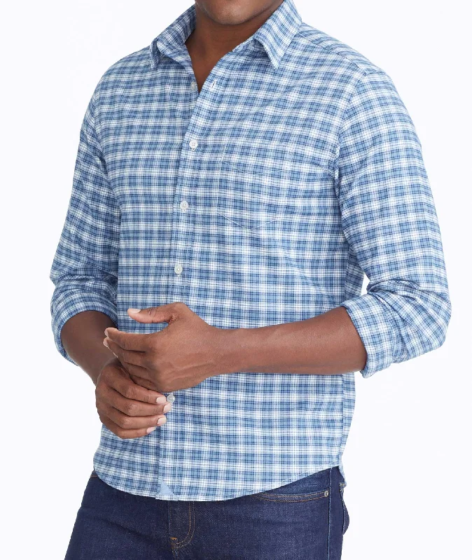 Wrinkle-Free Performance Flannel Dhais Shirt - FINAL SALE Youthful Men's Pop