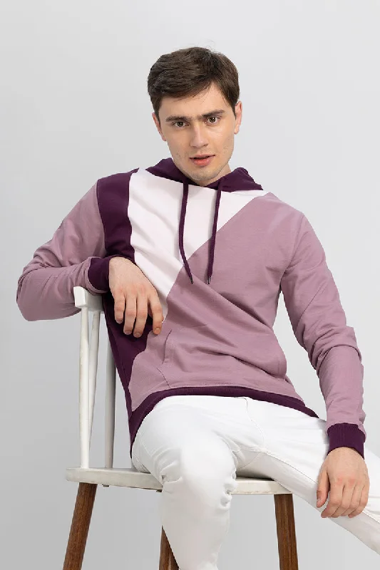 Fusionic White & Pink Hoodie Monochromatic Office Style