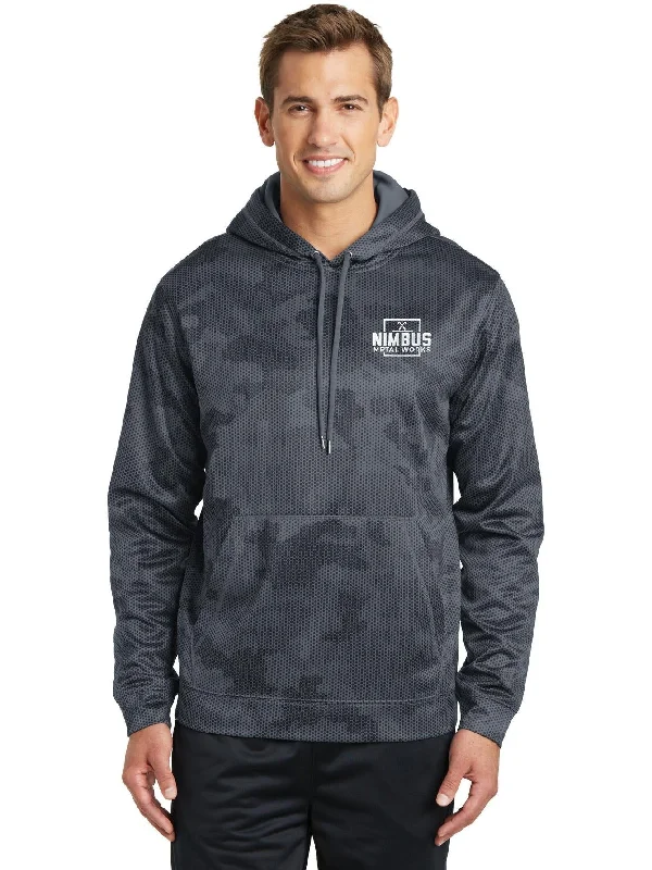 Sport-Tek Sport-Wick Camohex Fleece Hooded Pullover Practical Men's Multi