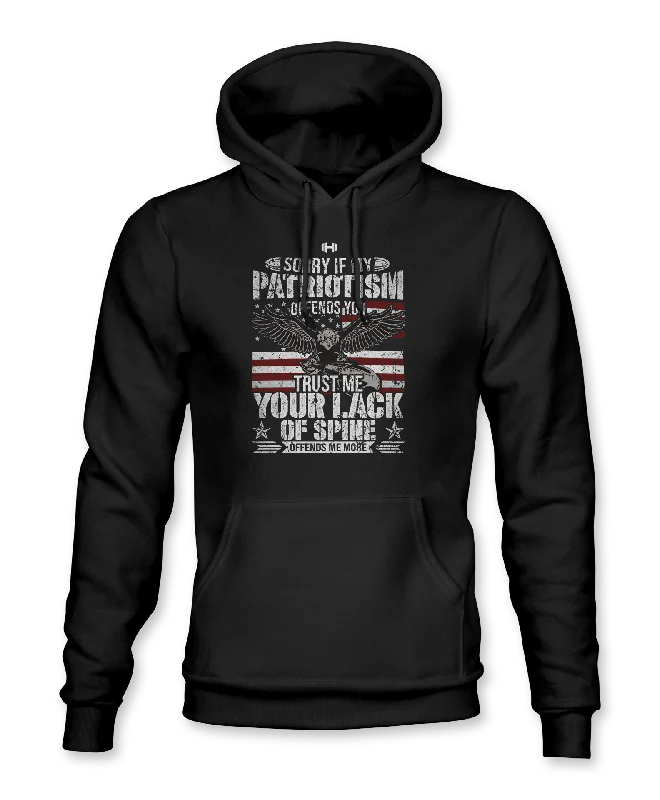 Sorry If My Patriotism Offends You Hoodie Laid