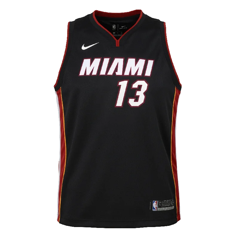 Bam Adebayo Nike Toddler Icon Black Replica Jersey Tough Men's Tactical