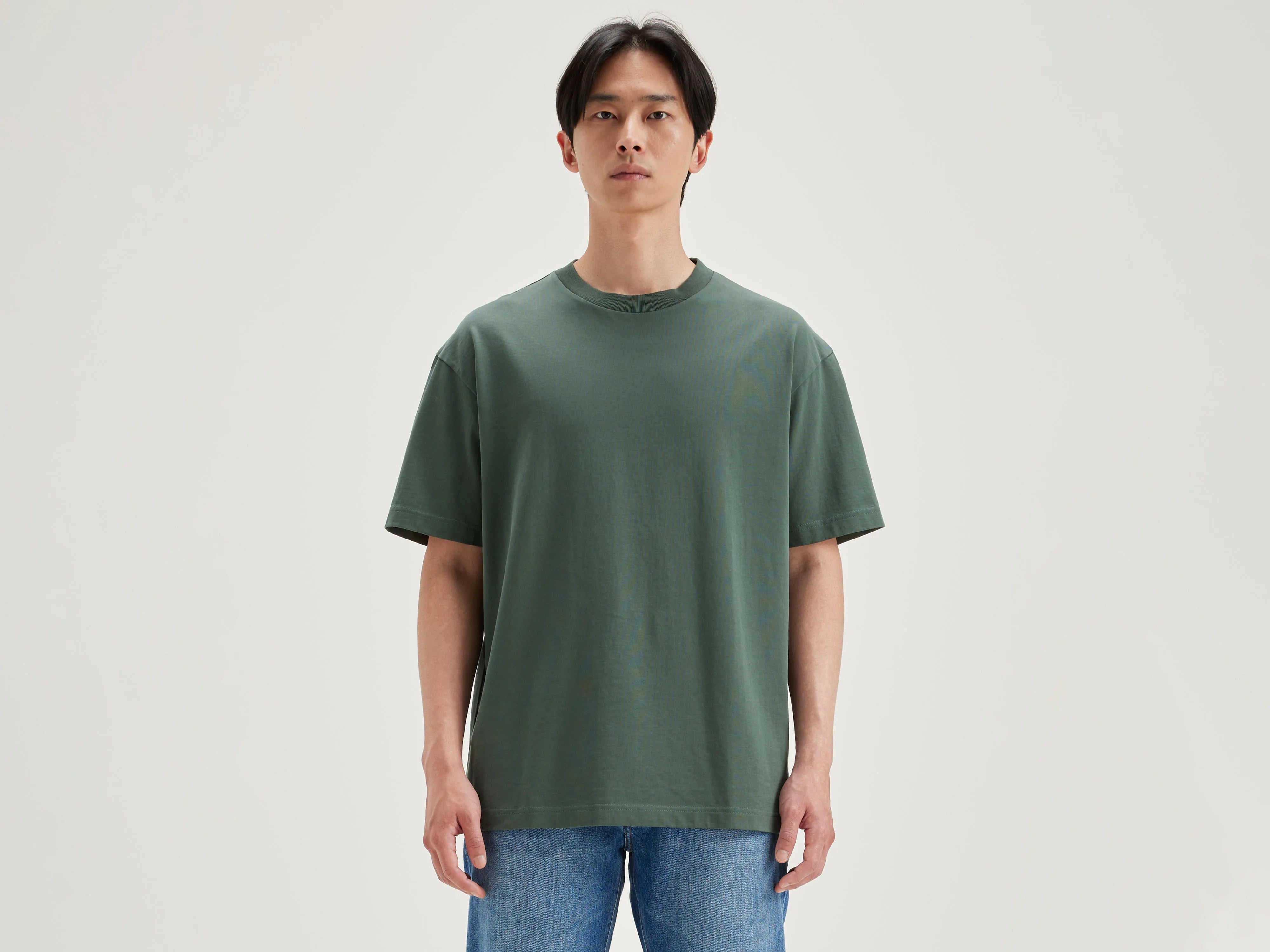 Vlugs long-sleeve t-shirt (242 / M / SAGE) Minimalist Men's Casual 