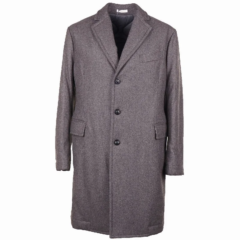 Boglioli Wool Overcoat with Insulated Lining Preppy Men's College