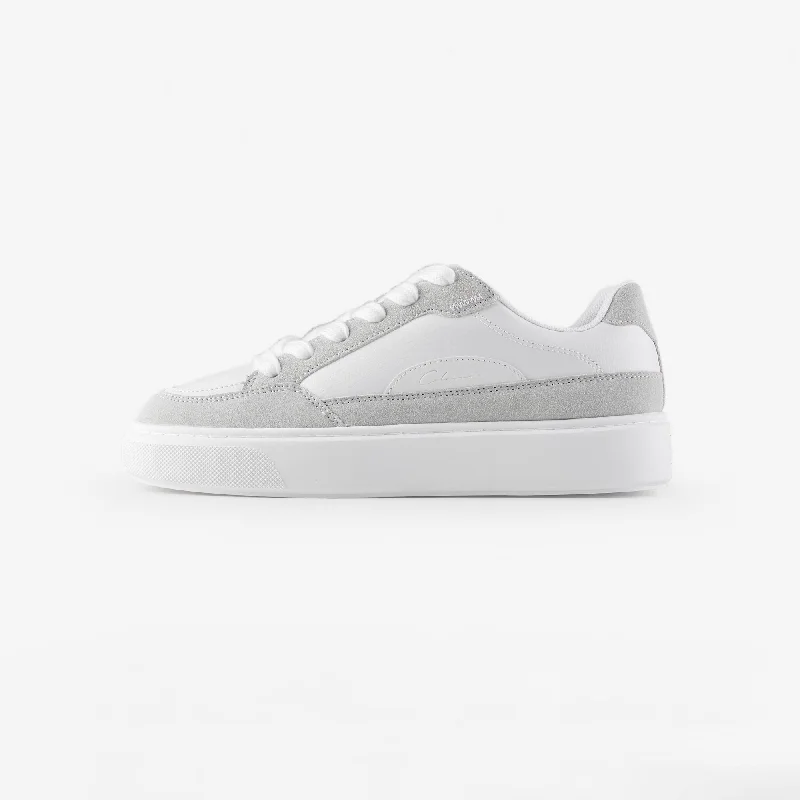 Premium Skate Shoe | White Grey Elegant Men's Cashmere