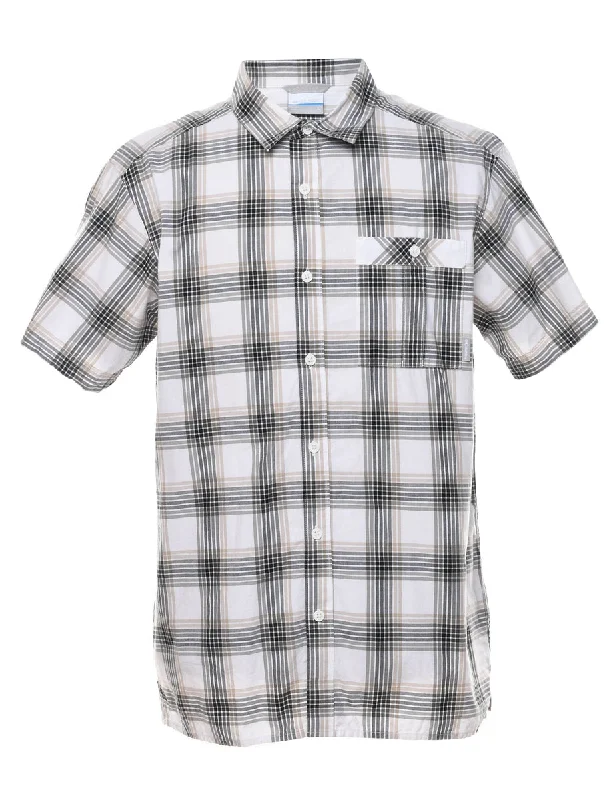 Columbia Short Sleeve Checked Shirt - L Vacation