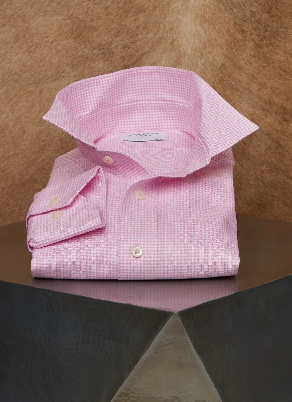 Alexander in Pink Gingham Shirt Edgy Men's Punk