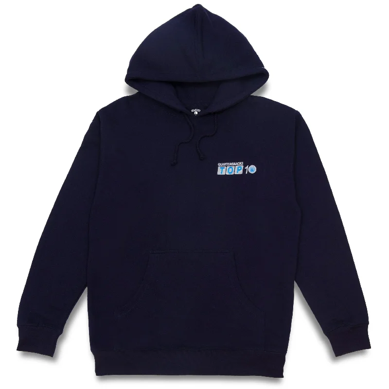 Quarter Snacks Top 10 Hoody Navy Bohemian Men's Free