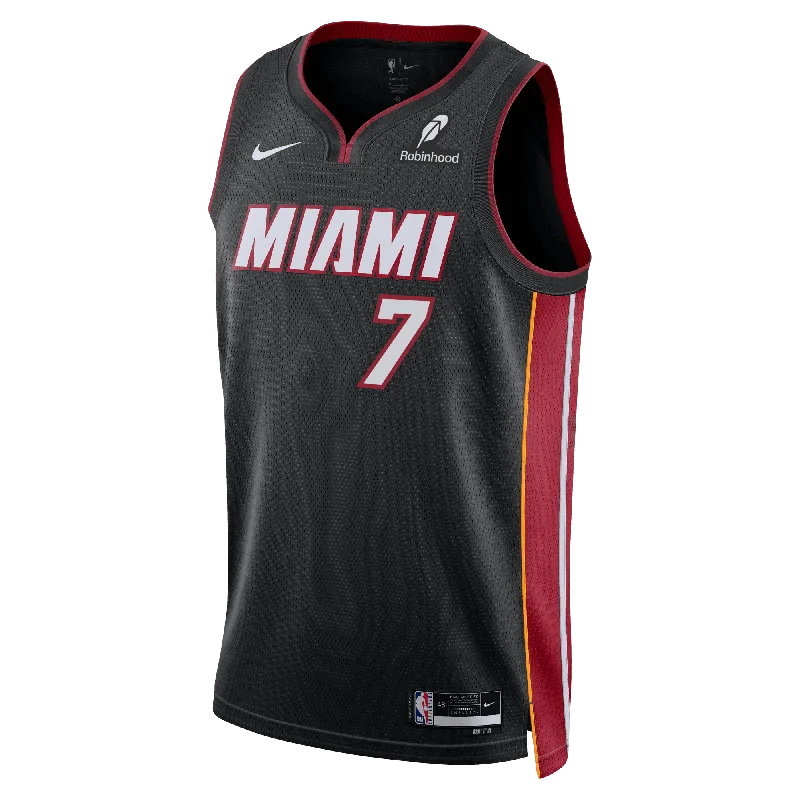 Kel'el Ware Nike Miami HEAT Icon Black Youth Swingman Jersey Bold Men's Animal