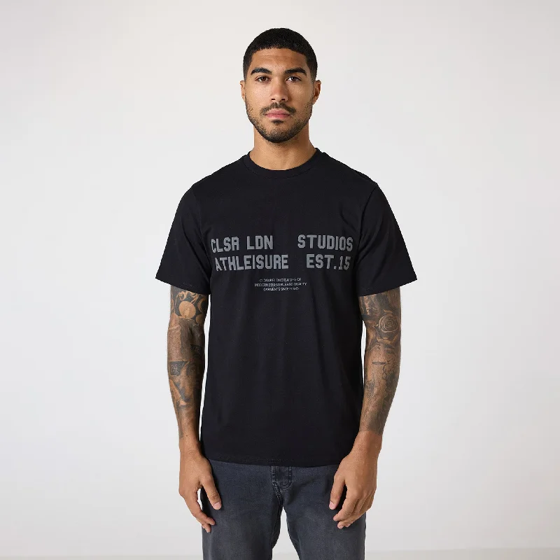 CLSR Dept T-Shirt | Black Sleek Men's Contemporary 