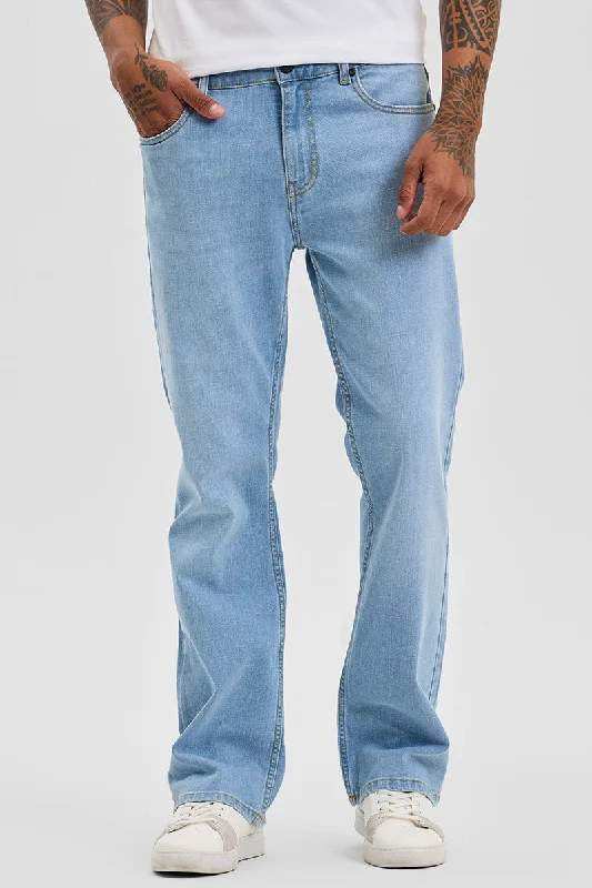 Light Blue Bootcut Jeans Tailored