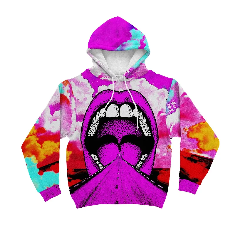 Into My Mouth All Over Print Unisex Hoodie Edgy Men's Punk