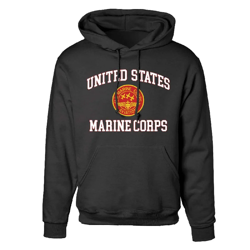 Red Marine Corps Aviation USMC Hoodie Artistic Men's Avant