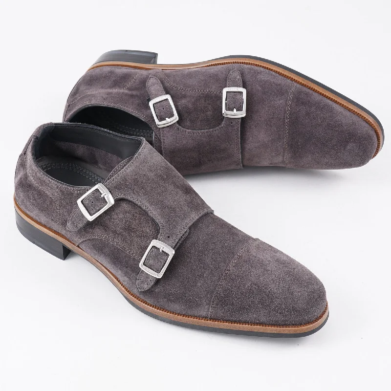 di Bianco 'Isernia' Unlined Suede Monk Strap Casual Men's Loose