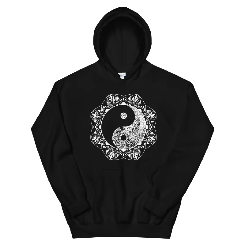 Yinyang Mandala Graphic Hoodie Sporty Men's Tennis