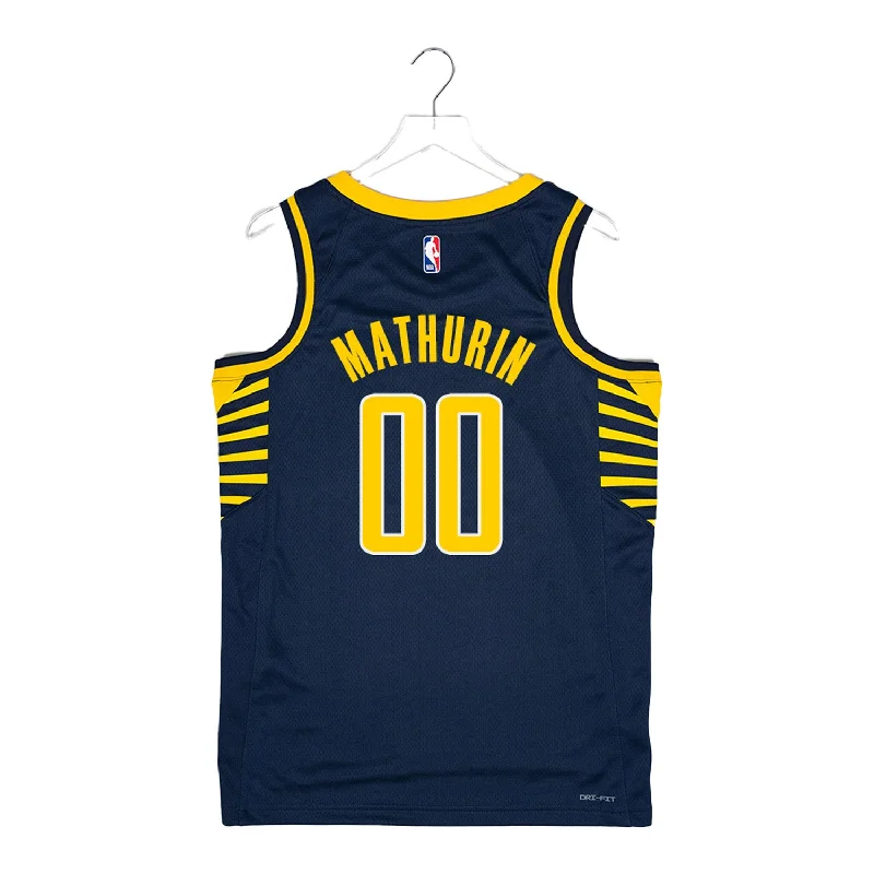 Adult Indiana Pacers #00 Bennedict Mathurin Icon Swingman Jersey by Nike Refined Men's Hand