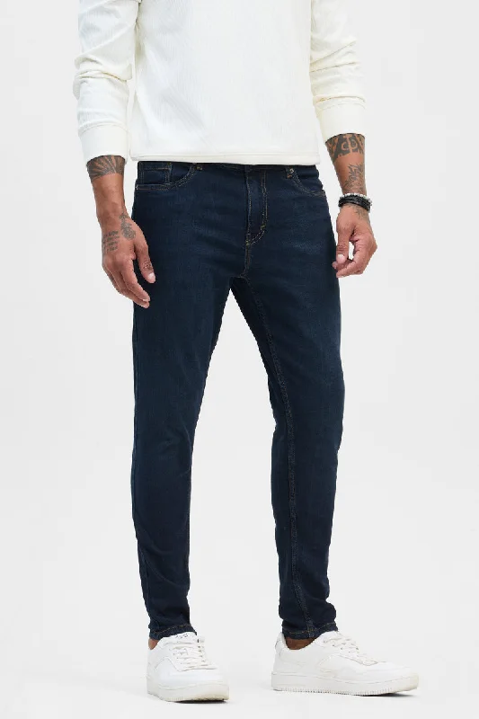 Navy Skinny Fit Jeans Bohemian Men's Free