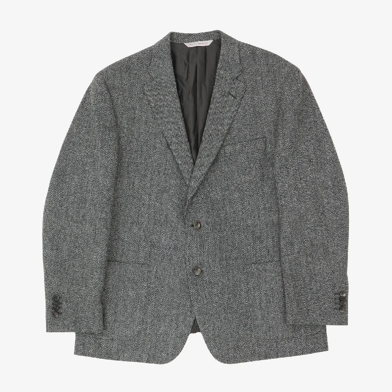 MTM Wool Herringbone Jacket Monochromatic All