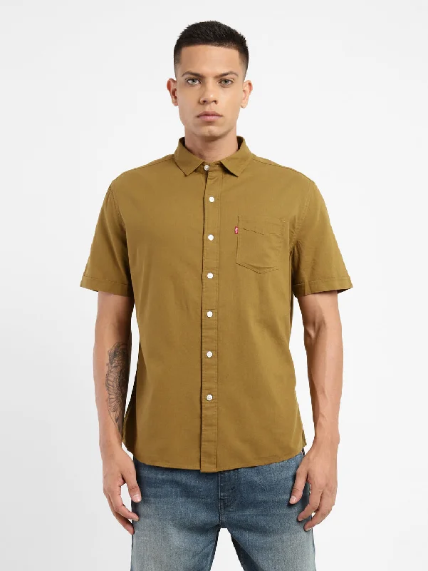 Men's Solid Slim Fit Shirt Adventure