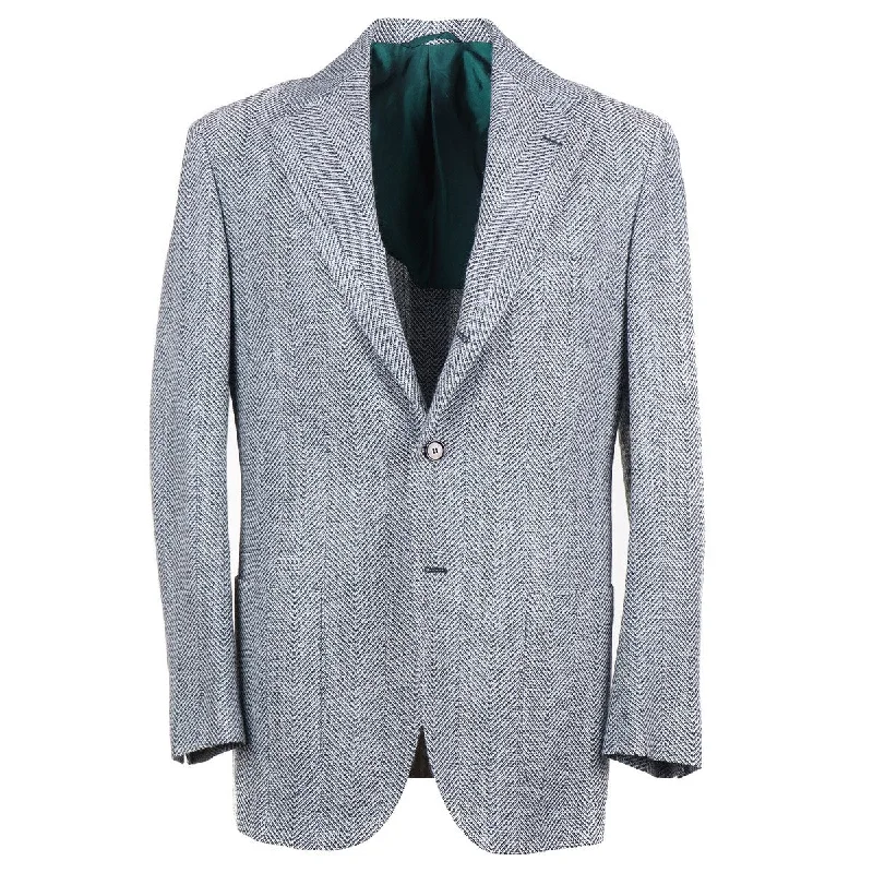 Sartorio Herringbone Wool Sport Coat Refined Men's Velvet