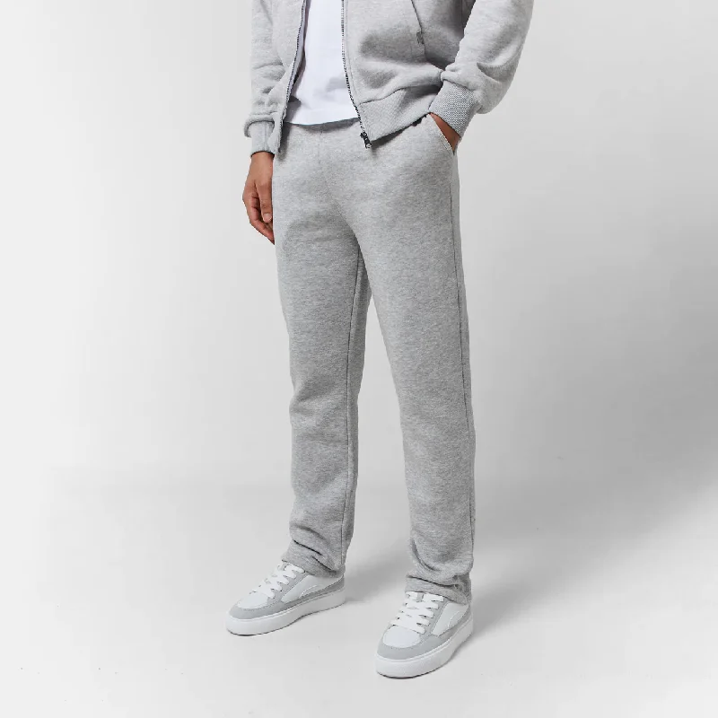 Relaxed Fit Open Hem Jogger | Grey Marl Unique Men's Upcycled