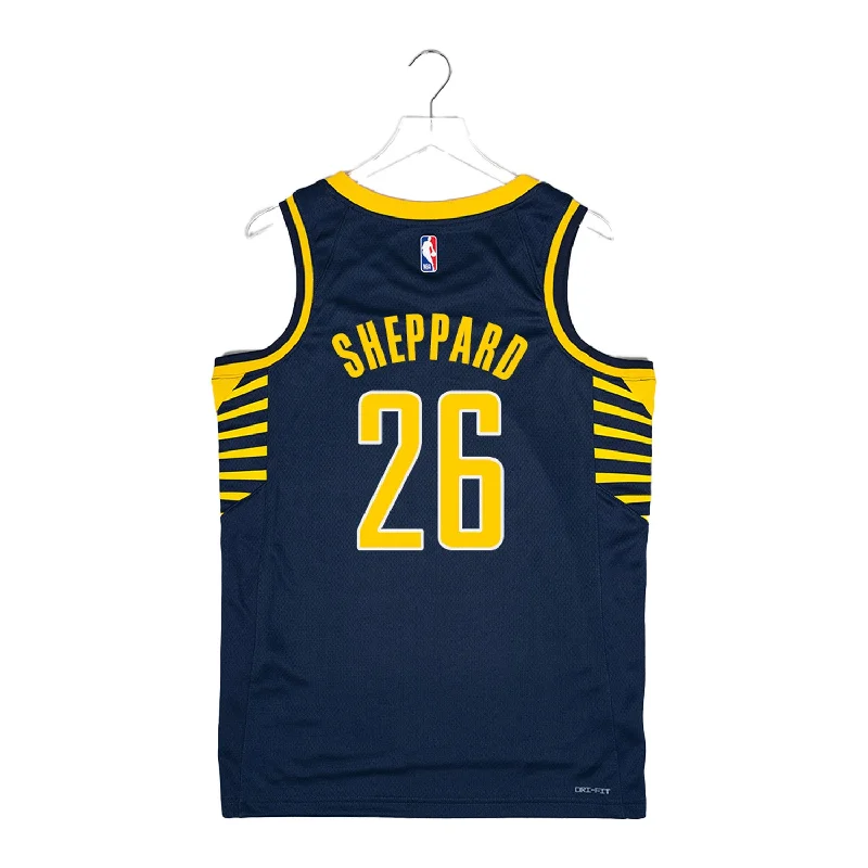 Adult Indiana Pacers #26 Ben Sheppard Icon Swingman Jersey by Nike Relaxed Men's Australian 