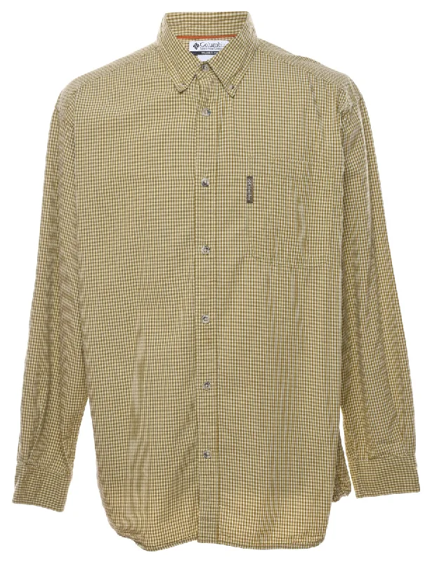 Columbia Gingham Checked Shirt - L Tailored