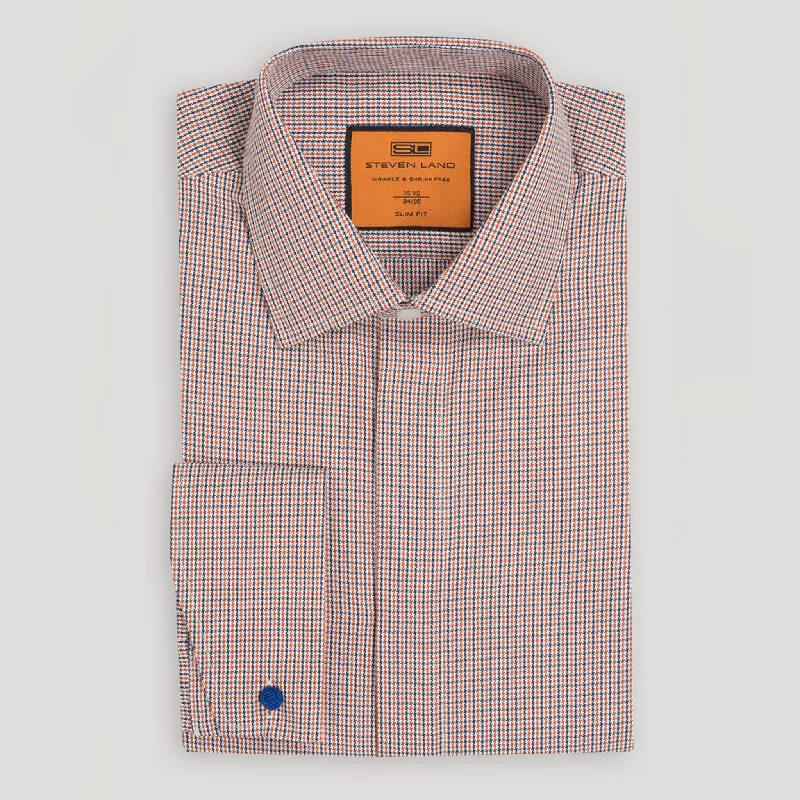 The Eric Dress Shirt | Classic Collar | French Cuff Refined Men's Hand