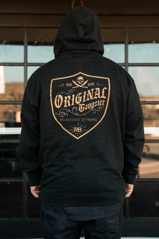 OG Gold Foil Hoodie Elegant Men's Formal 