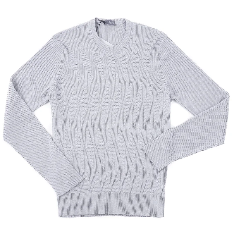 Drumohr Diamond Knit Merino Sweater Traditional Men's Wool