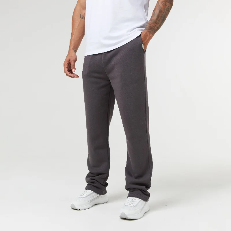 Relaxed Fit Open Hem Jogger | Dark Grey Vintage Men's 1970S Disco