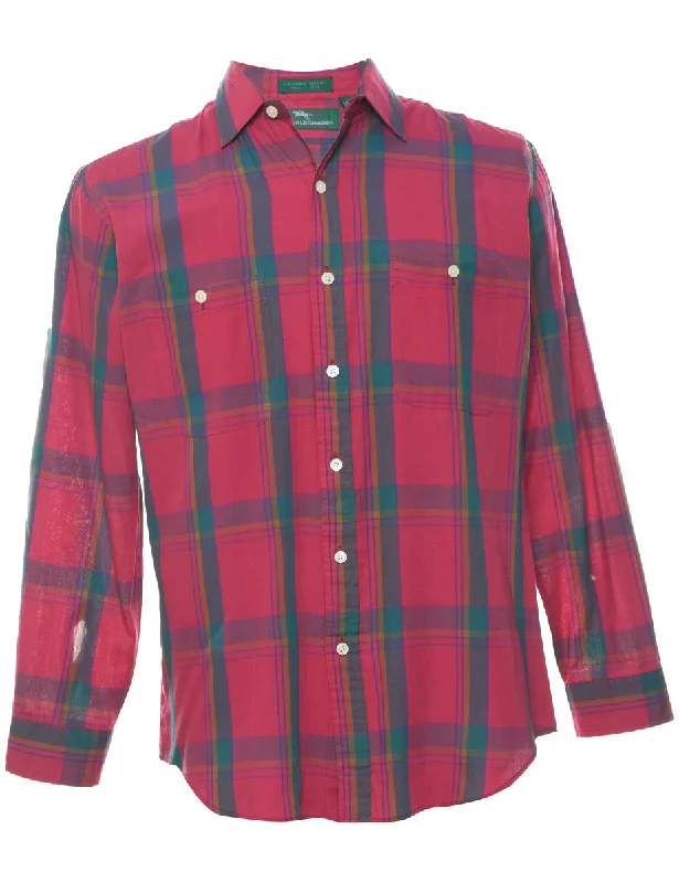 Steeple Chase Checked Shirt - M Traditional Men's Country