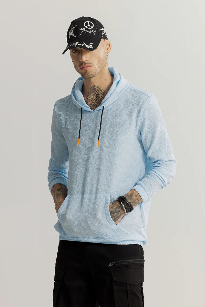 Sqishy Sky Blue Hoodie Streetwear Style