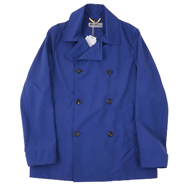 Sartorio Technical Wool-Nylon Peacoat Organic