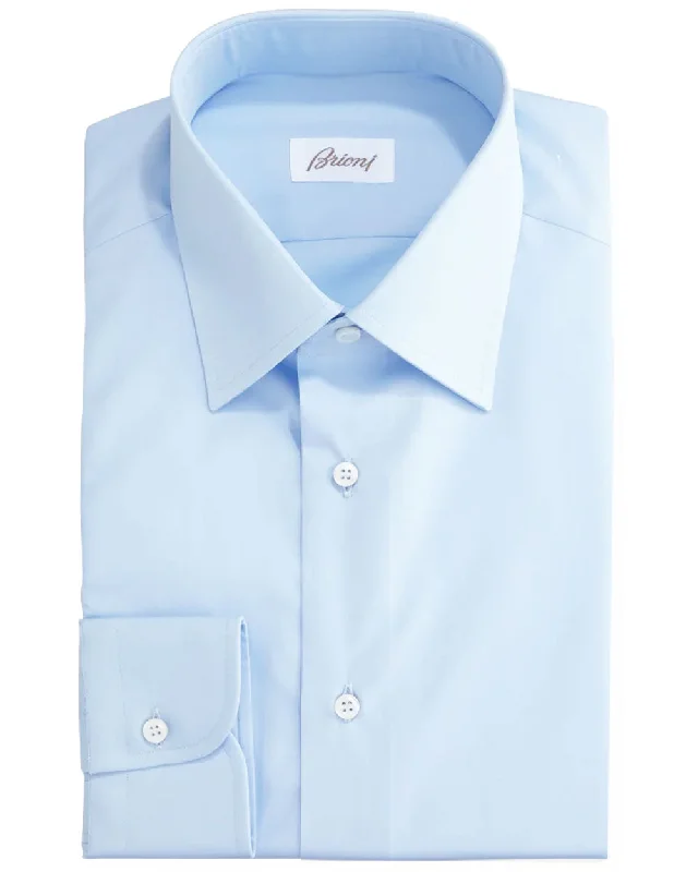 Sky Blue Basic Dress Shirt Dynamic Men's High