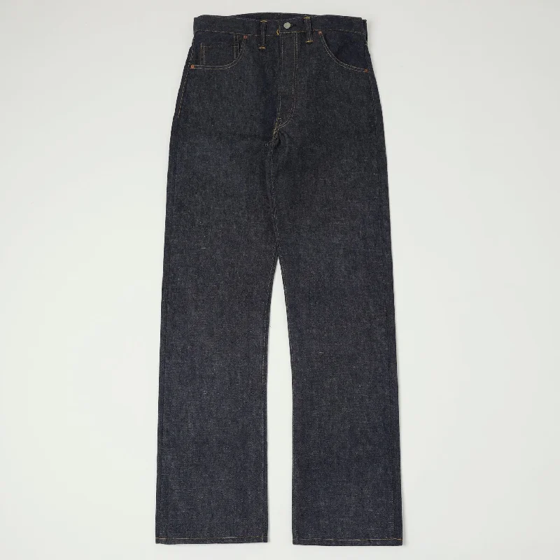 Warehouse & Co S1000XX WWII 'Dead Stock Blue' 13.3oz Loose Straight Jean - Raw Stylish Men's Tropical 