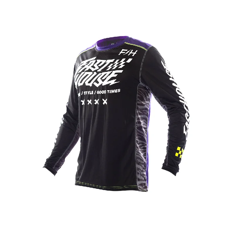 Grindhouse Rufio Youth Jersey - Black/Purple Relaxed Men's Beach