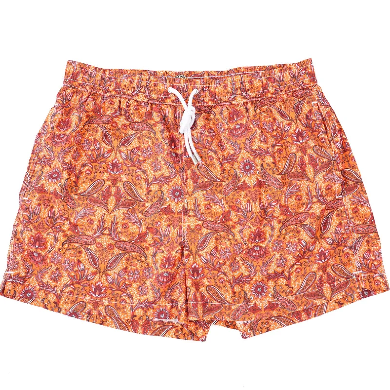 Sartorio Paisley Print Swim Trunks British Gentleman Style